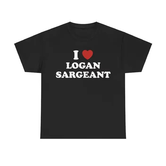 I Love Logan Sargeant Unisex Tee Racing Tee, Car shirt Menswear T-Shirt Hoodie, Sweatshirt | HypeCrazeTee.com