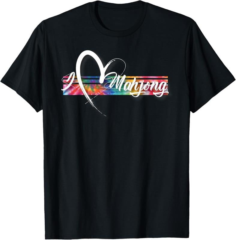 I Love Mahjong Tie Dye Cool Vintage Inspired T-Shirt Hoodie, Sweatshirt | HypeCrazeTee.com
