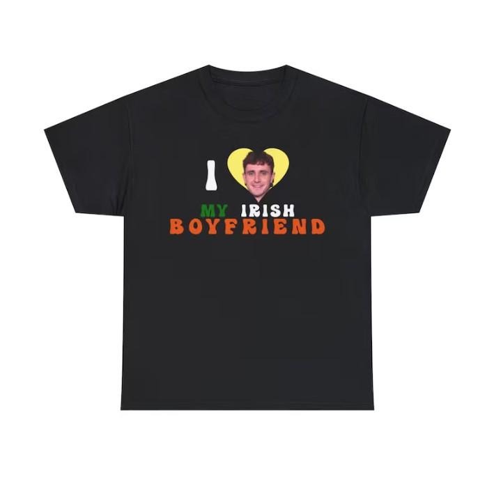 I Love My Irish Boyfriend Paul Mescal Patrick day Shirt Hoodie, Sweatshirt | HypeCrazeTee.com