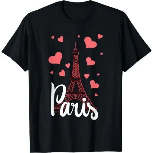 I Love Paris France Eiffel Tower Gift T-Shirt Made in USA Hoodie, Sweatshirt | HypeCrazeTee.com