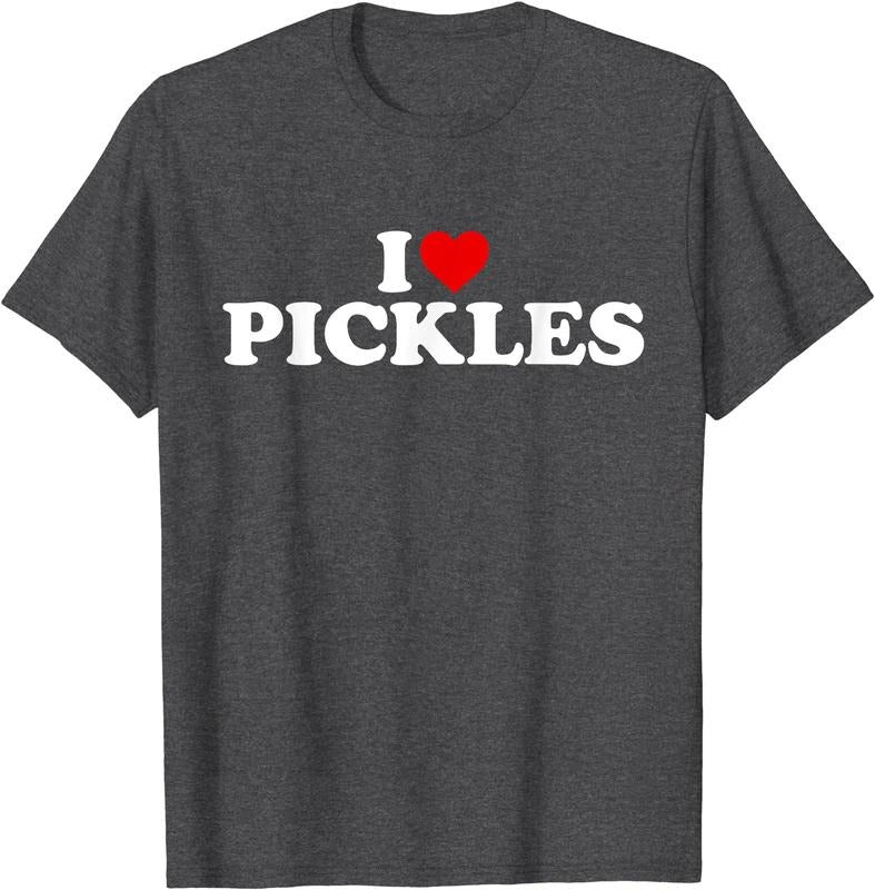 I Love Pickles T-Shirt | Unisex Cotton Tee, Size S-5XL Hoodie, Sweatshirt | HypeCrazeTee.com