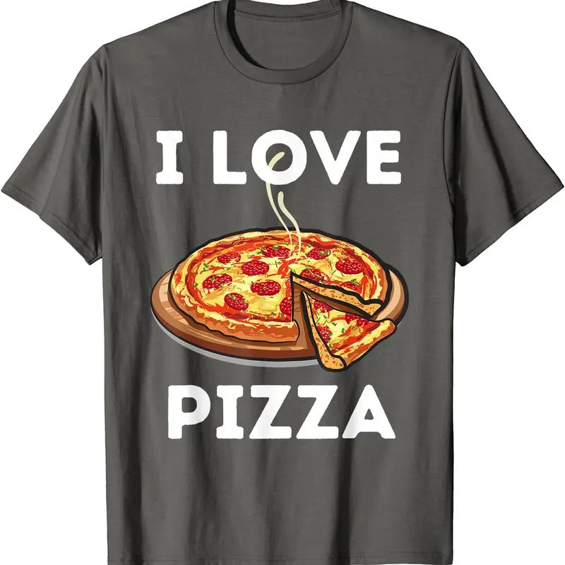 I Love Pizza - Food Lover Foodie T-Shirt | Unisex Cotton Tee, Size S-5XL Hoodie, Sweatshirt | HypeCrazeTee.com