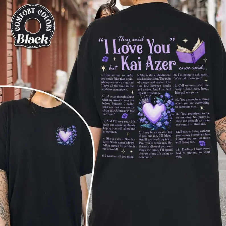 I Love You in Powerless Shirt, Kai Azer Powerless Shirt, Kai and Paedyn Shirt, Valentine Gift Shirt, Powerless Shirt...