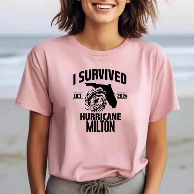 I Survived Hurricane Milton 2024 Shirt, I Survived, Hurricane Shirt, Hurricane Survivor, Motivational Shirt, Milton...