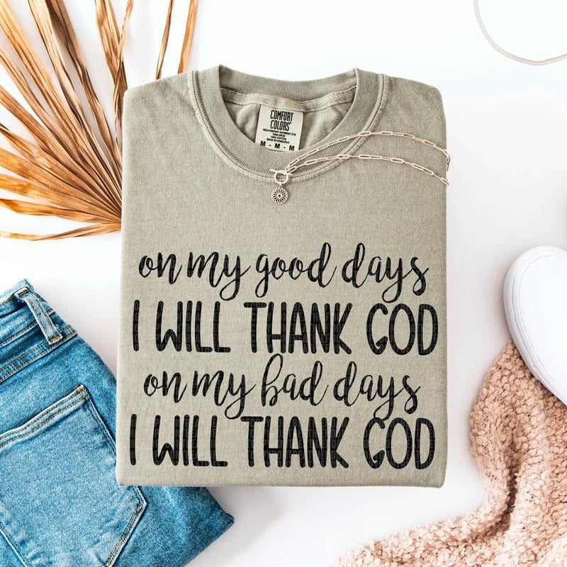 I Will Thank God DTF Transfers - THIS IS NOT A SHIRT Hoodie, Sweatshirt | HypeCrazeTee.com
