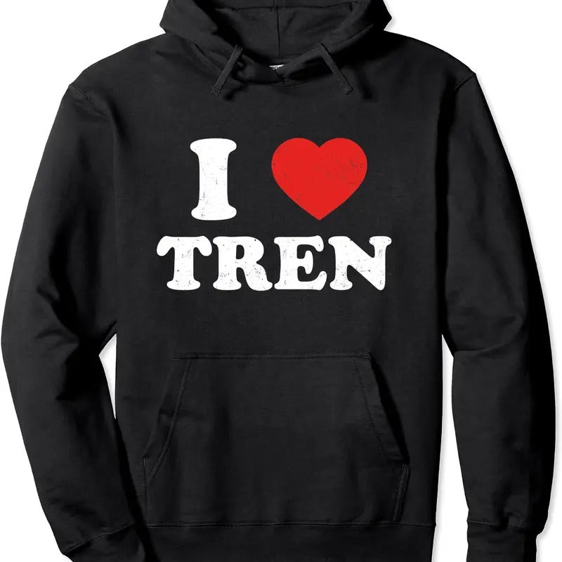 I love tren workout bodybuilder tren Hoodie | Unisex Hooded Sweatshirt T-Shirts | HypeCrazeTee.com