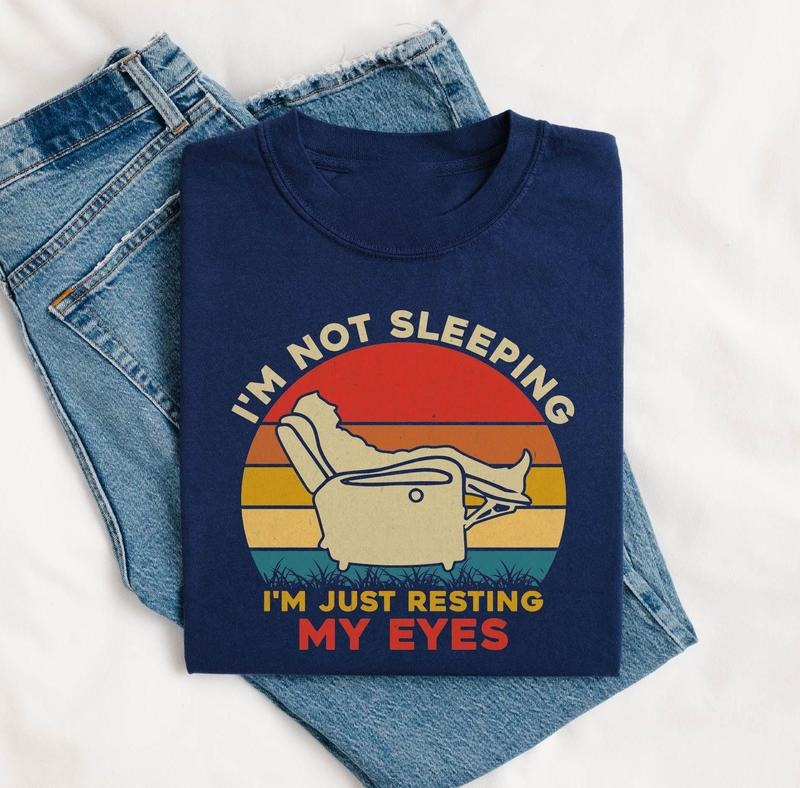I'm Just Resting My Eyes Shirt Tired Dad Tshirt Fathers Day Gifts Grandparent Gift Grandpa Gift Comfort Color Shirt Funny...