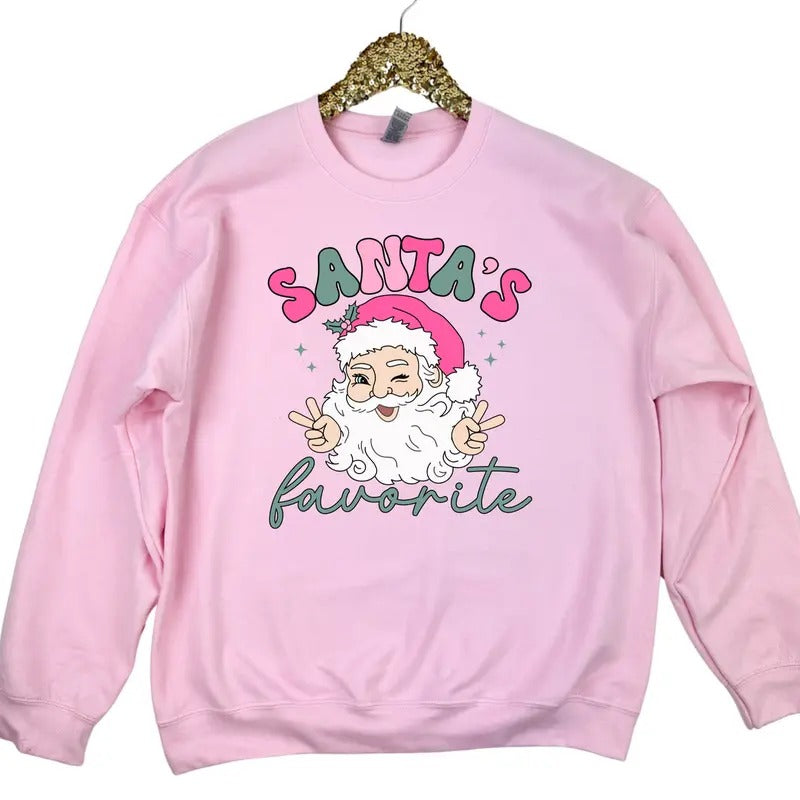 I'm Santa's Favorite Sweatshirt 'NLB' T-Shirts, Hoodie | HypeCrazeTee.com