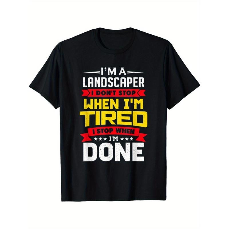 I'm a gardener and I don't stop wearing t-shirts because I'm tired Premium cotton T-shirt. DIY creativity. Four-season...