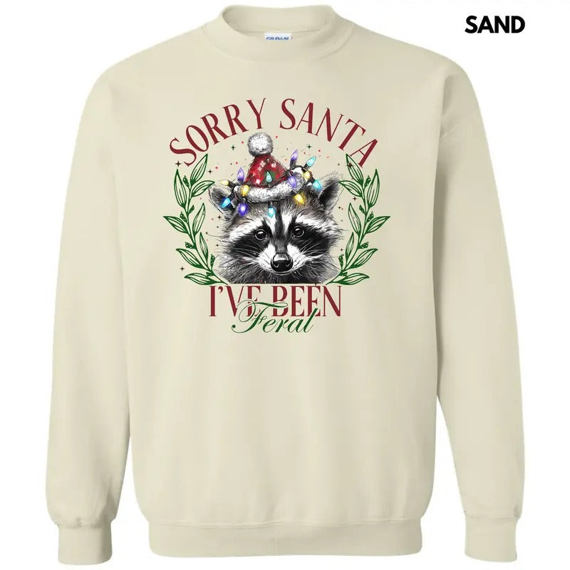I've Been Feral Santa Sweatshirt 'NLB' T-Shirts, Hoodie | HypeCrazeTee.com