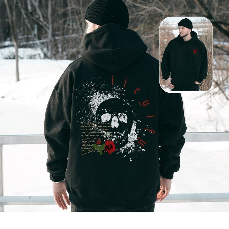 IICYIFY Mens Skull Hooded Sweater, Dark Romance Hoodie, STFUATTDLAGG Bookish Shirt, Haunting Adeline Shirt, I Buy Her...