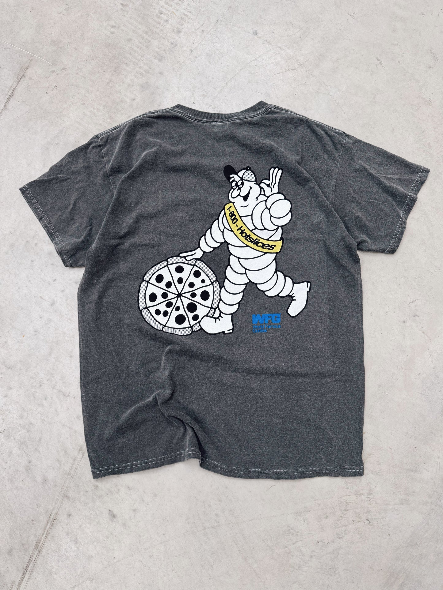 World Famous Gordos 'Check Your Pressure' Vintage Washed Tee - Black