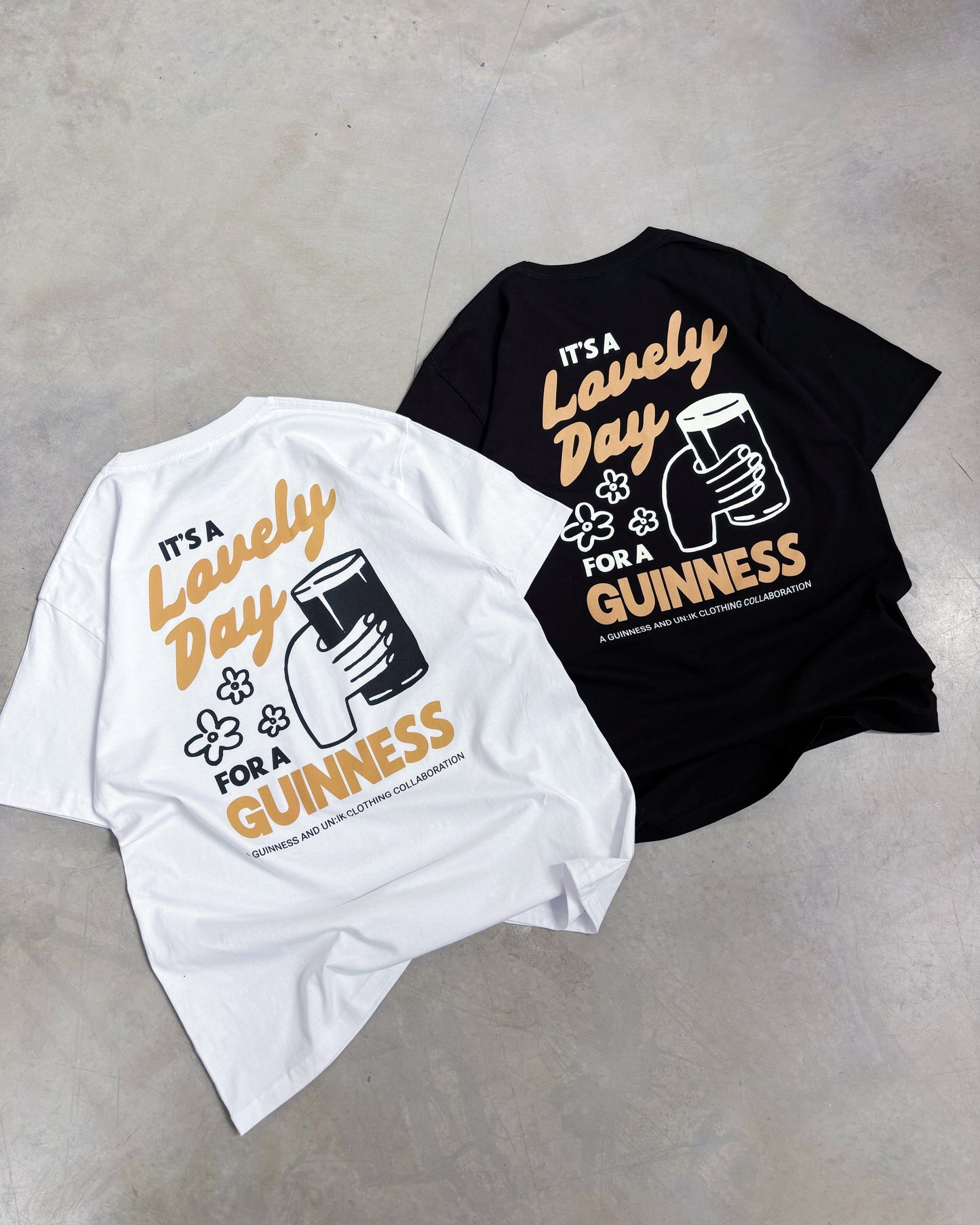 Guinness x UN:IK 'Cheers' Tee & Print Bundle - Black