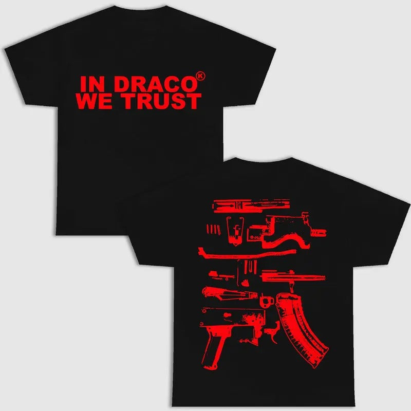 IN DRACO WE TRUST DOUBLE SIDE BLACK VERSION SHIRT Menswear Top Hoodie, Sweatshirt | HypeCrazeTee.com