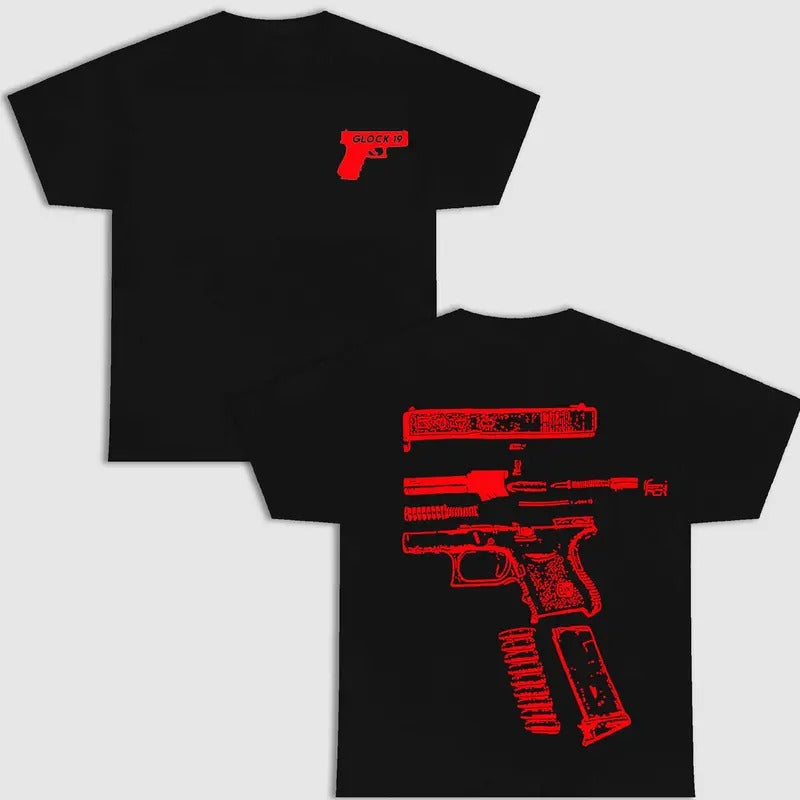 IN GLOCK WE TRUST DOUBLE SIDES BLACK T-SHIRT VERSIONstyle{n002}2 Hoodie, Sweatshirt | HypeCrazeTee.com