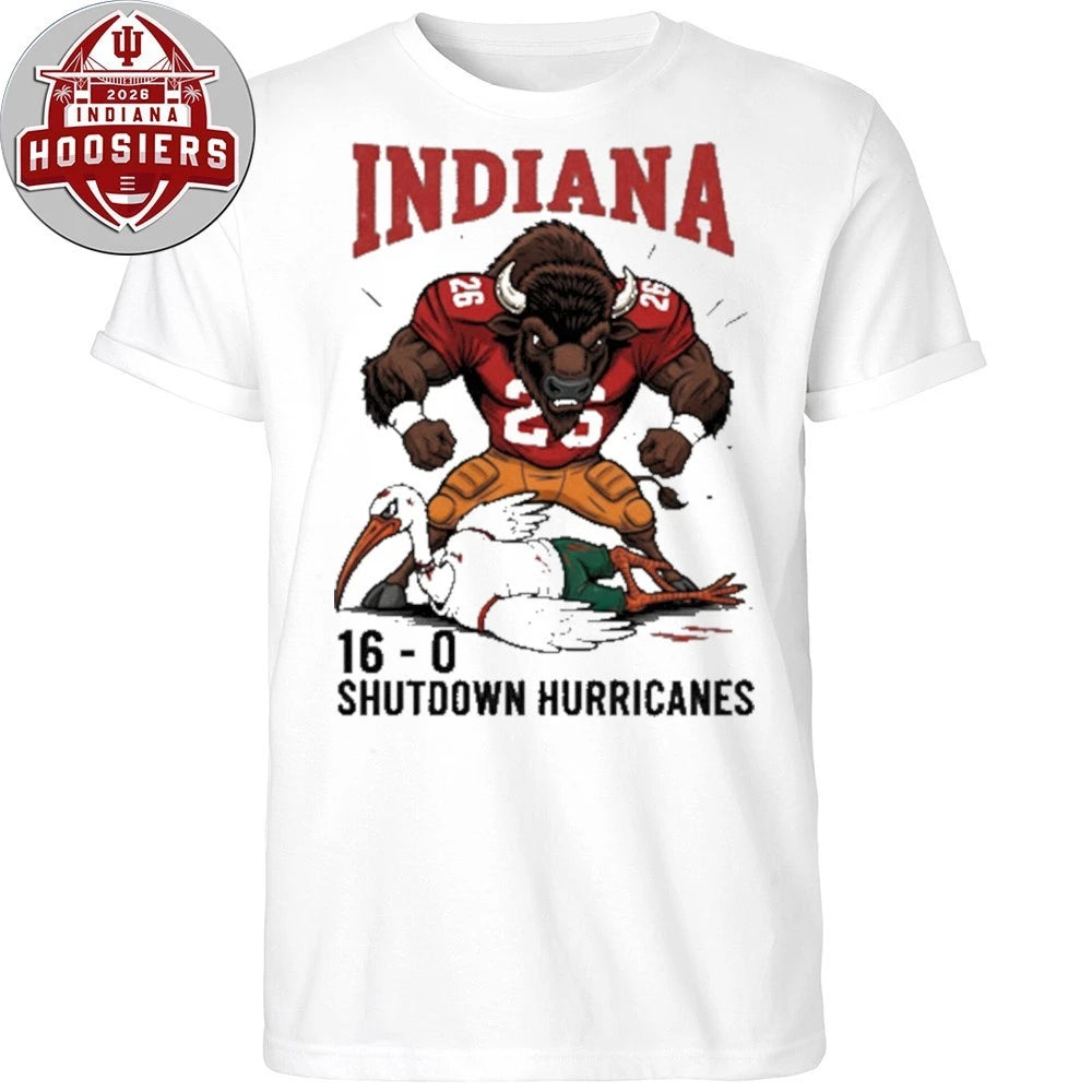 IU Dominant Win 16-0 Shutdown Hurricanes Tee Shirt