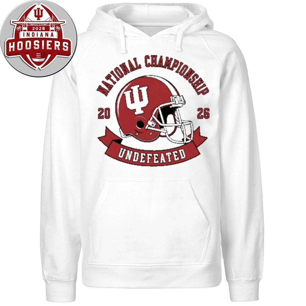 IU Football National Champions Undefeated Helmet Tee Shirt