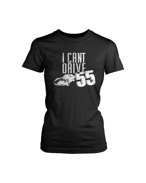 I Can Not Drive 55 Sammy Hagar The Red Rocker Eddie Van Halen Cabo Wabo Tequila Voa 9 On A 10 Scale Ferrari Porsche Chevy Tour 80S Women's T-Shirt Tee