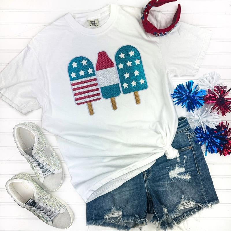 Ice Cream USA Patch Comfort Colors T-Shirt Hoodie, Sweatshirt | HypeCrazeTee.com