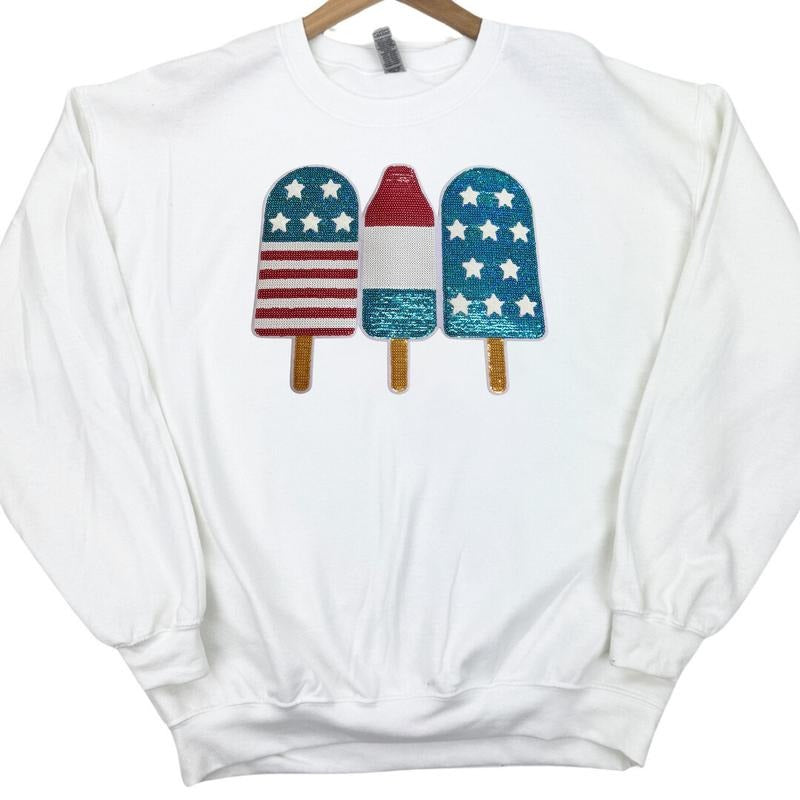 Ice Cream USA Patch Gildan Sweatshirt T-Shirts, Hoodie | HypeCrazeTee.com