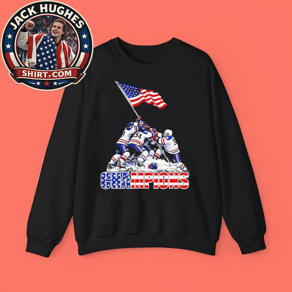 Ice Hockey Champions 2026 USA Players Flag Trending Shirt