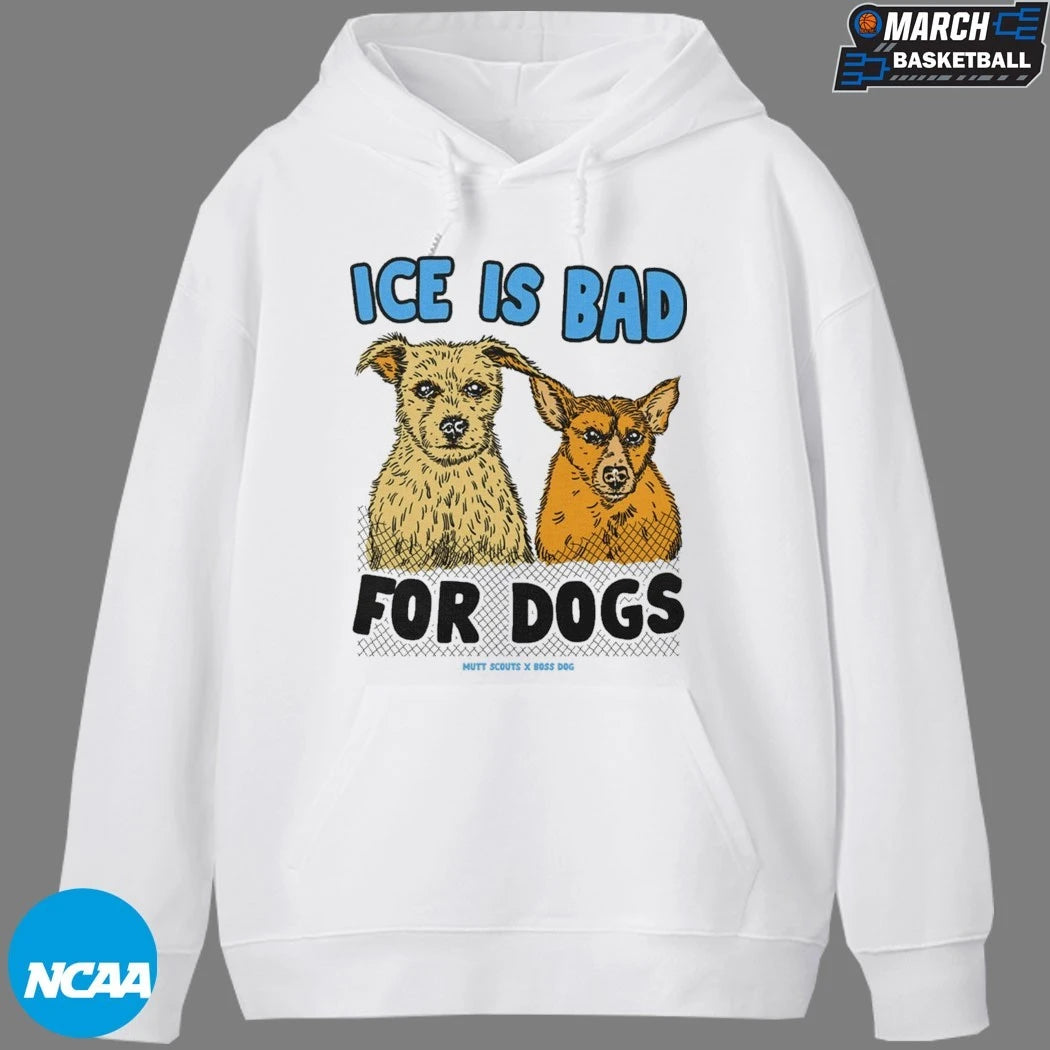 Ice Is Bad For Dogs Mutt Scouts T-shirts