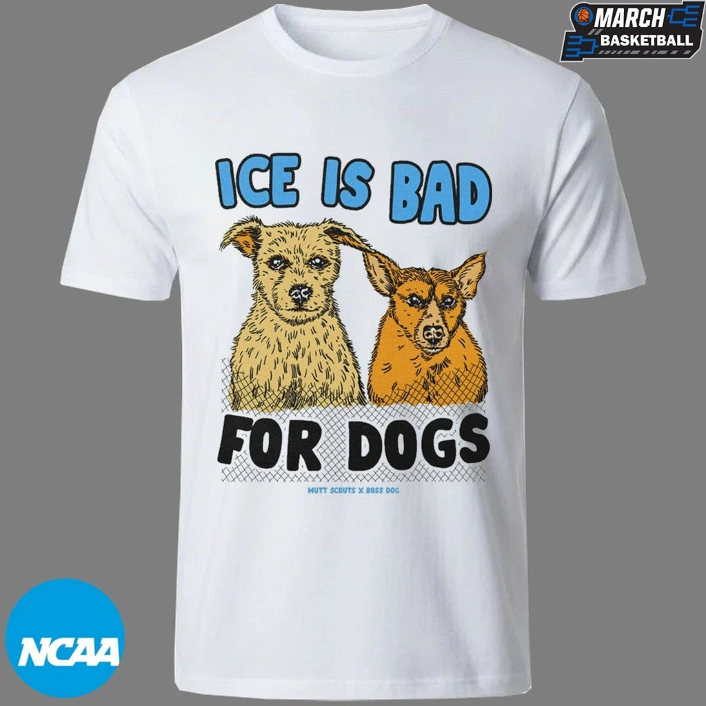 Ice Is Bad For Dogs Mutt Scouts T-shirts