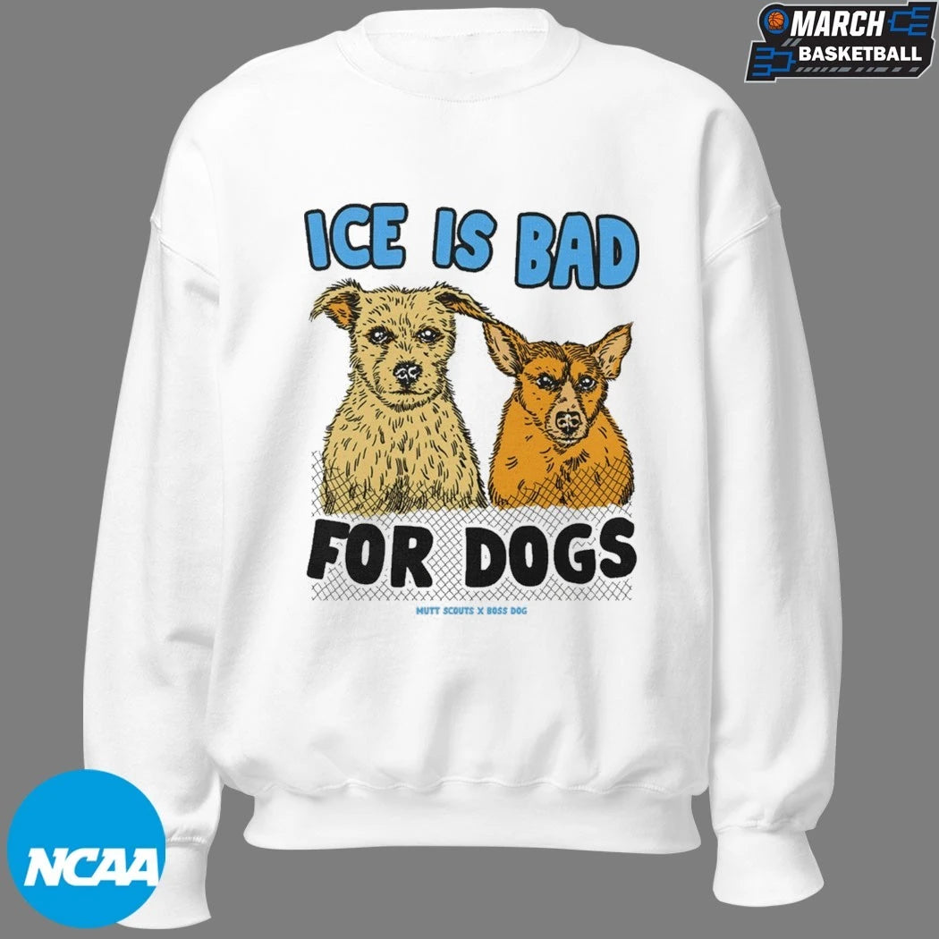 Ice Is Bad For Dogs Mutt Scouts T-shirts