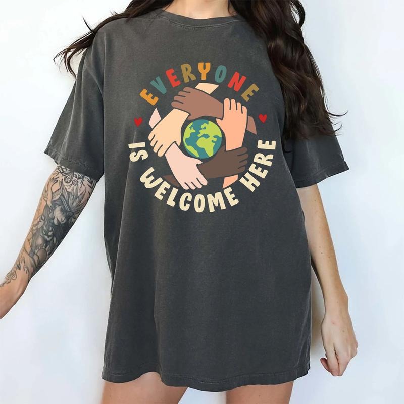 Idaho Teacher Comfort Colors Shirt Everyone Is Welcome Here This Room Everyone Is Welcome Support Idaho Teacher Outfits T-Shirts, Hoodie, Sweatshirt