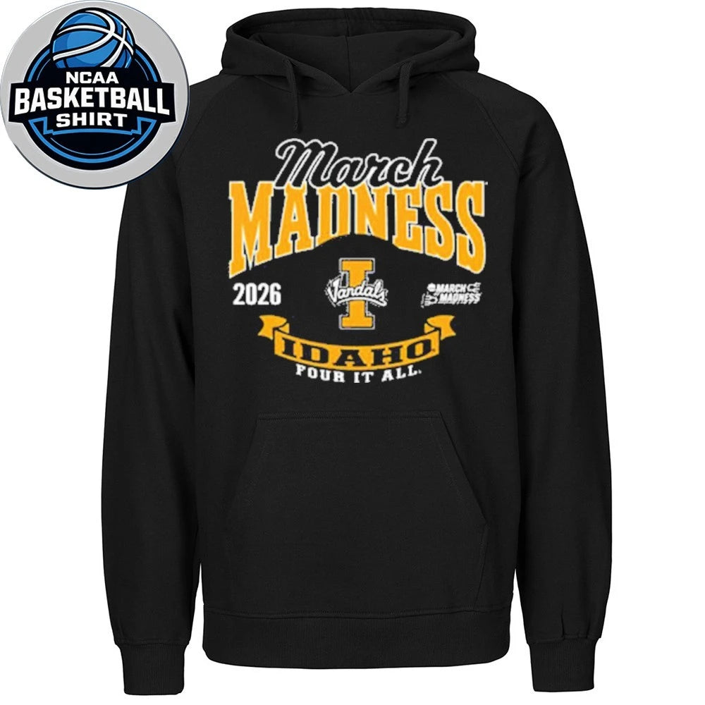 Idaho Vandals 2026 March Madness Four It All Logo Shirt
