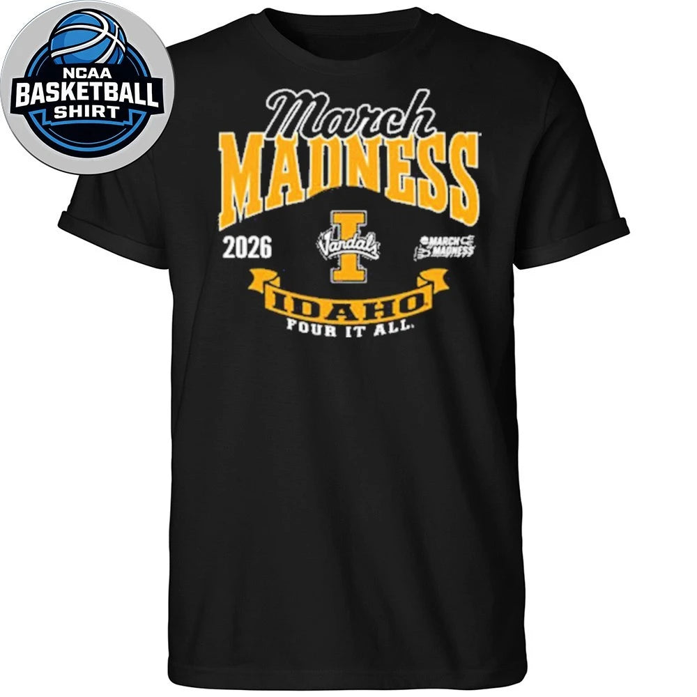 Idaho Vandals 2026 March Madness Four It All Logo Shirt