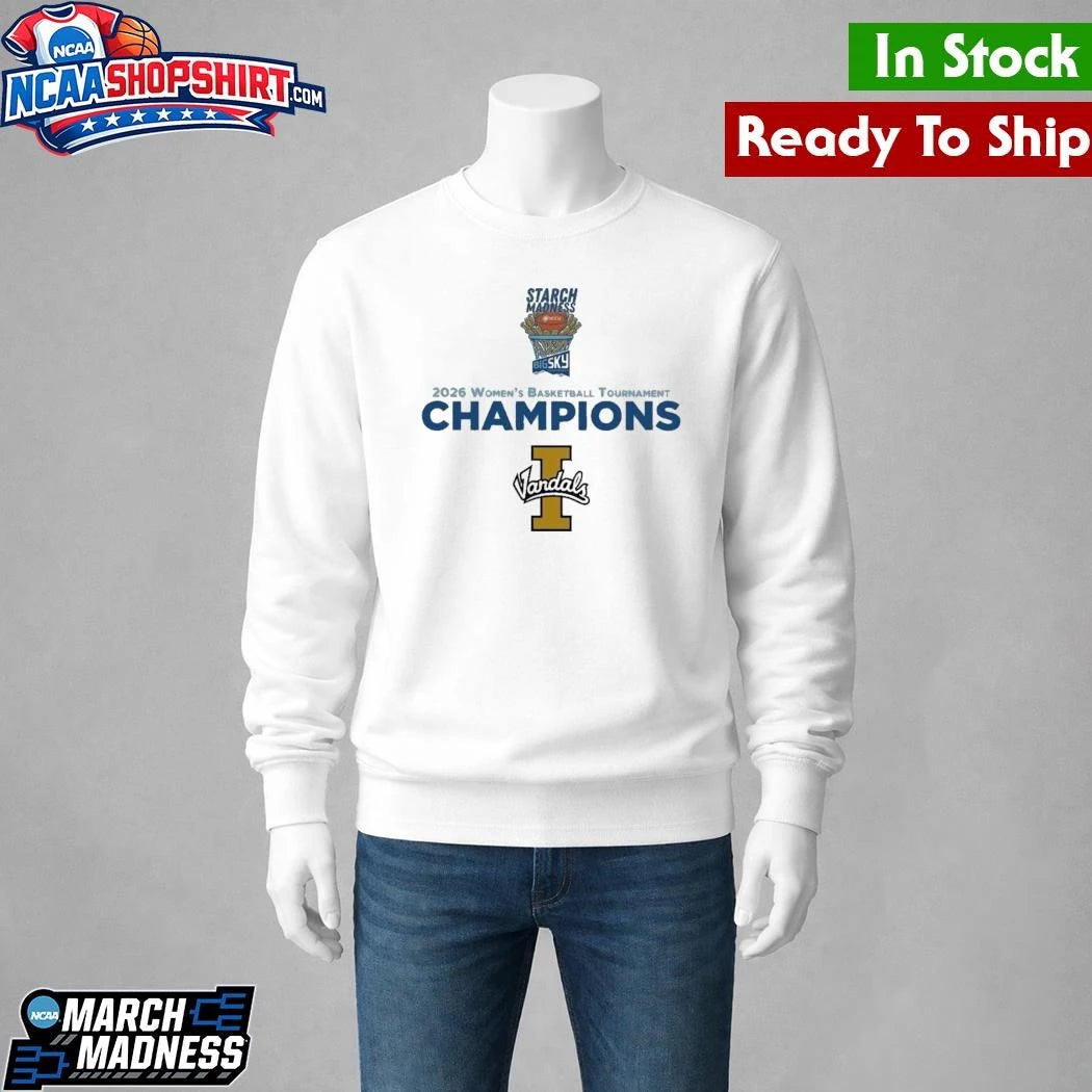 Idaho Vandals Champions 2026 Women’s Basketball Big Sky Tournament Shirt