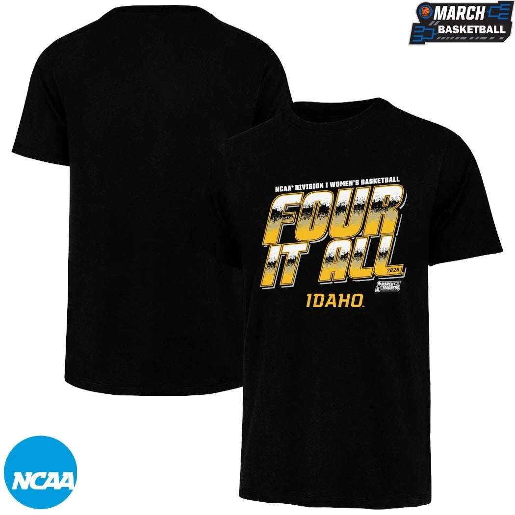 Idaho Vandals NCAA Women’s Basketball Champions 2026 Four It All March Madness T-shirts