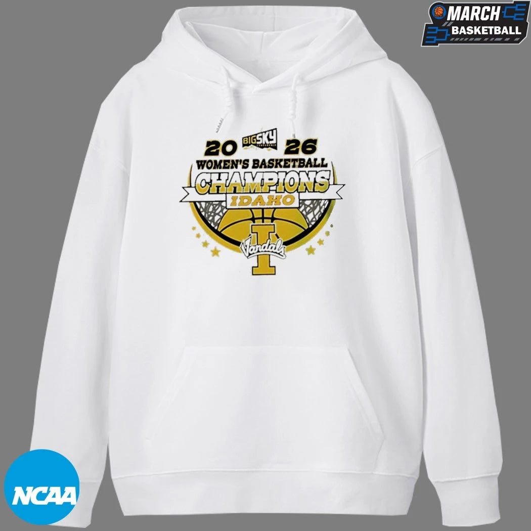 Idaho Vandals Women’s Basketball Champions 2026 Big Sky Conference T-Shirts