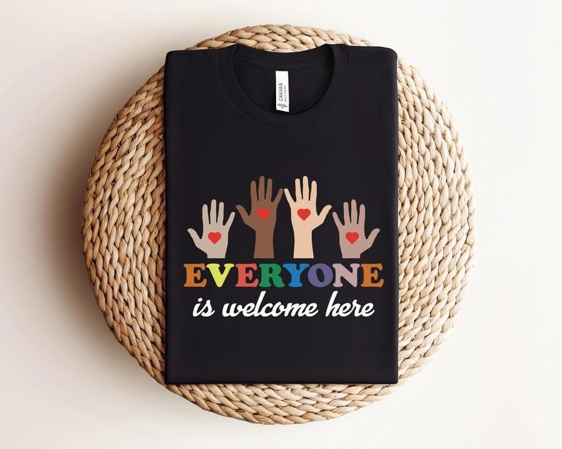 Idaho teacher shirt, Everyone is welcome here shirt, Inclusion and equality t shirt, Protest and resist t shirt, Idaho...