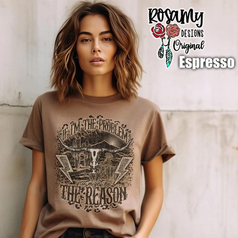 If I'm The Problem Shirt, Oversized T-shirt, Retro Western Country Music Concert Tee Hoodie, Sweatshirt | HypeCrazeTee.com