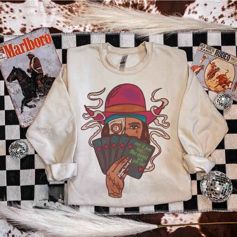 If You Lose Cowgirl Sweatshirt, western clothing, western outfits women, western tops, tshirt and Hoodie | HypeCrazeTee.com