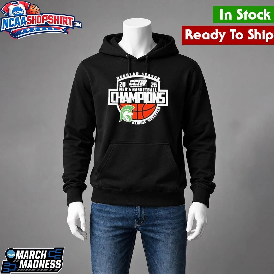 Illinois Wesleyan Champions CCIW Men’s Basketball Regular Season 2026 Shirt