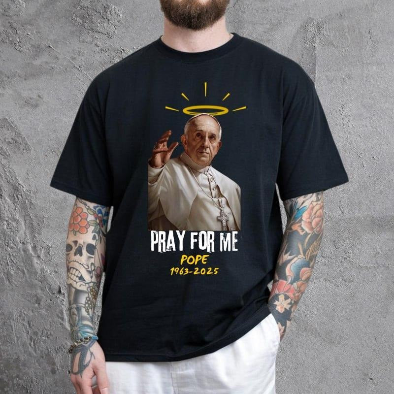 In Loving Memory POPE FRANCIS T-Shirt 2 Sided, RIP Pope Shirt, Jesus Love POPE, The Whole World is With Him Shirt, Gifts...
