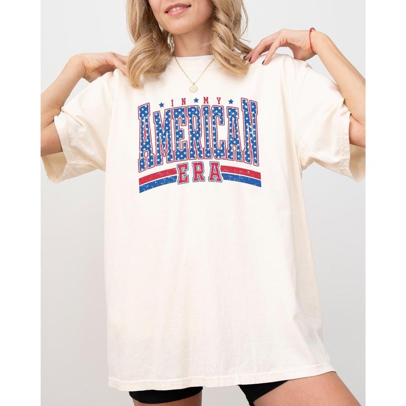 In My American Era, Retro, Patriotic, Independence Day, Concert, Music, Fourth Of July, 4th of July Tshirt, Women's,...