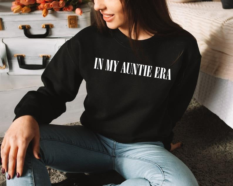 In My Auntie Era Sweatshirt, Auntie Sweatshirt, Auntie Crewneck, Aunt Shirt, Aunt Era, Aunt Sweatshirt, Auntie Gift ...