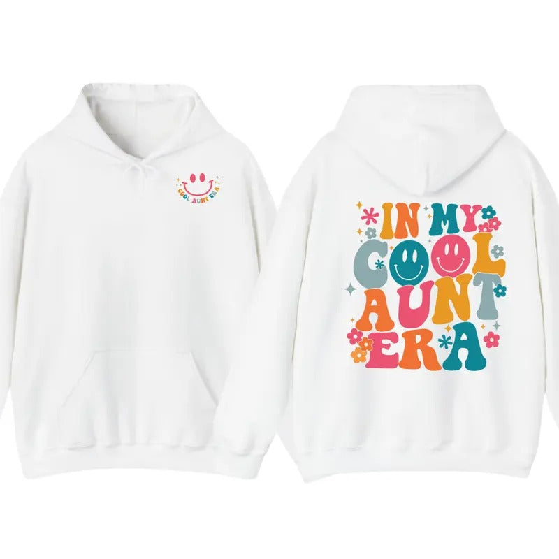 In My Auntie Era Unisex Hoodie and Tshirt, Auntie Hoodie Tshirt Cotton, unisex Sweatshirt | HypeCrazeTee.com