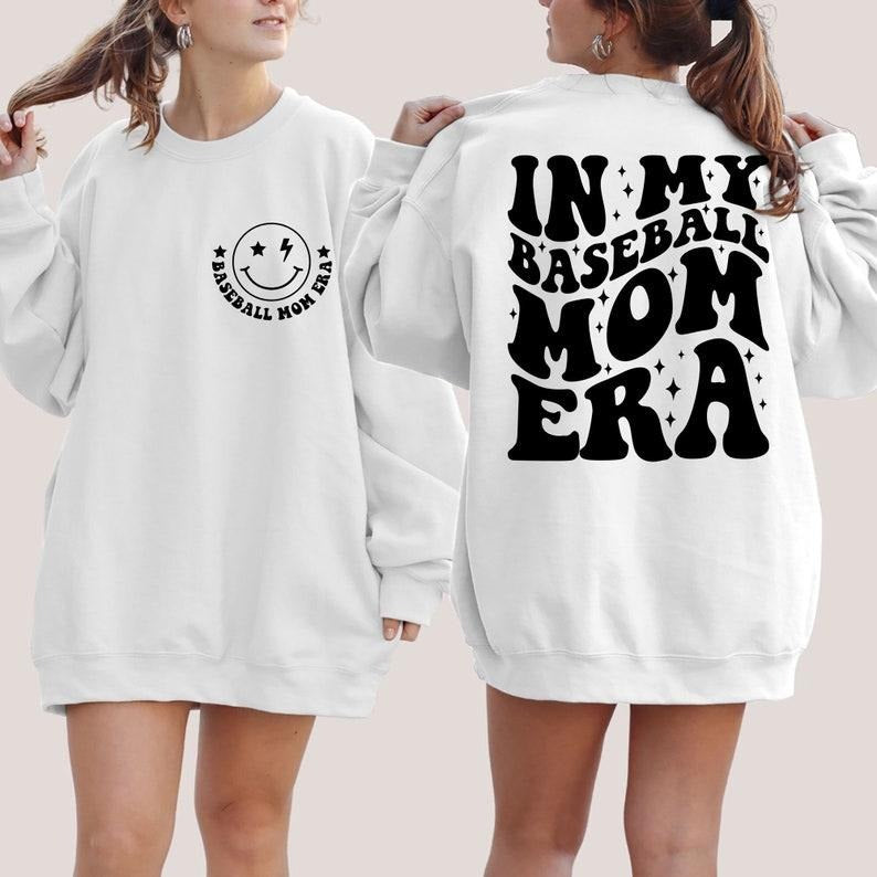 My Baseball Mama Era My Baseball Mom Era Baseball Mom Baseball Mama Shirt Baseball Coach Cotton T-Shirts, Hoodie, Sweatshirt