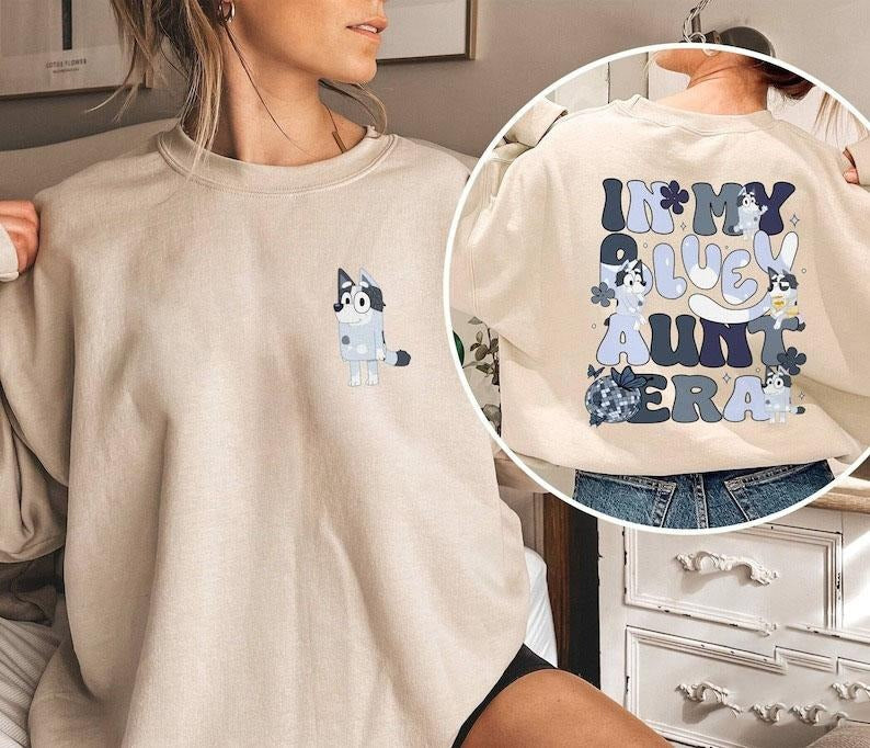 In My Bluey Aunt Era Shirt | Bluey Mom Chilli Heeler Shirt | Bluey Aunt Gift | Bluey Auntie Shirt | In My Aunt Era | Aunt...