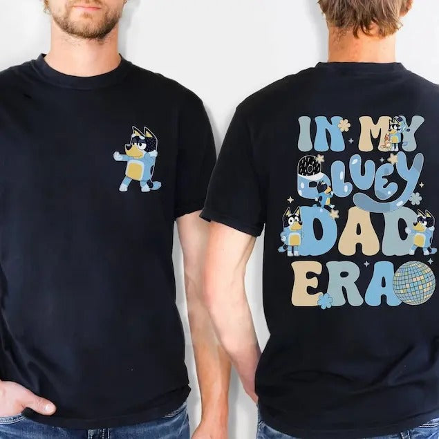 In My Bluey Dad Era Shirt | Bluey Bandit Dad Shirt | Bluey Dad Shirt | Bluey Bingo Family Tee, Cool Dad Club Shirt Bluey...