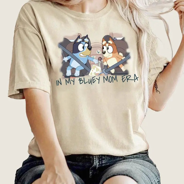 In My Bluey Mom Era Shirt | Cool Mothers Day | Bluey and Bingo Adult Shirt | Bluey Mom Shirt | Bluey Family Shirt | Mom...