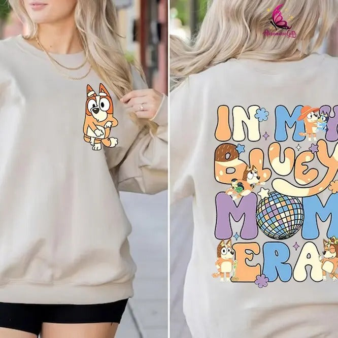 In My Bluey Mom Era Shirt, Bluey Mom Chilli Heeler Shirt, Bluey Mum Gift, Bluey Mom Shirt, Bluey Cool Mom Club Shirt,...