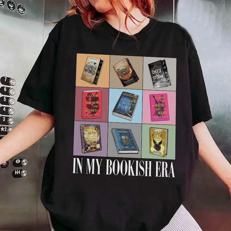 My Bookish Era Shirt Favorite Shirt Book Tour Shirt Book Lover Cotton Casual Fit Womenswear T-Shirts, Hoodie, Sweatshirt
