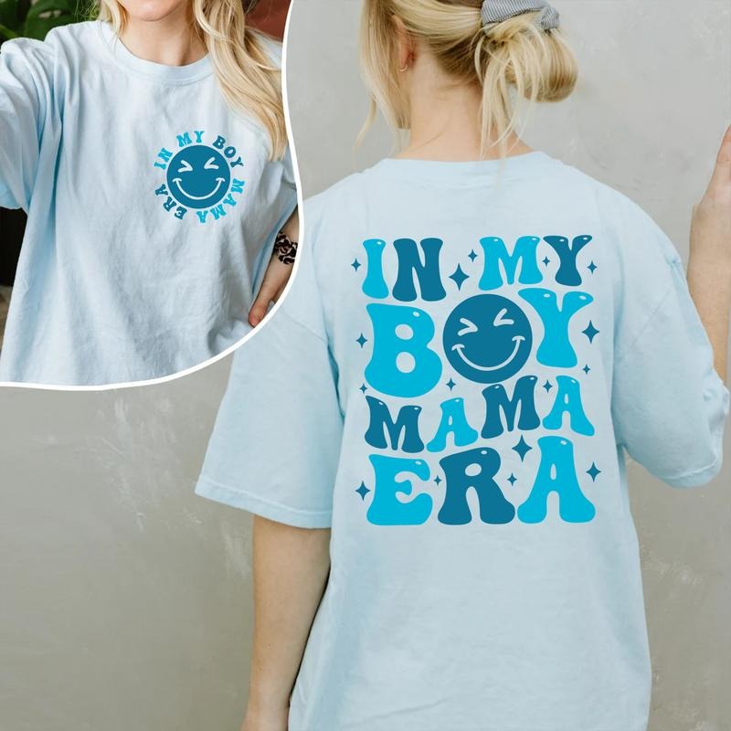In My Boy Mama Era T-shirt, Boy Mom Shirt, Gender Reveal, Pregnancy Reveal, Boy Mom Era Tee, New Mom Gift Hoodie, Sweatshirt
