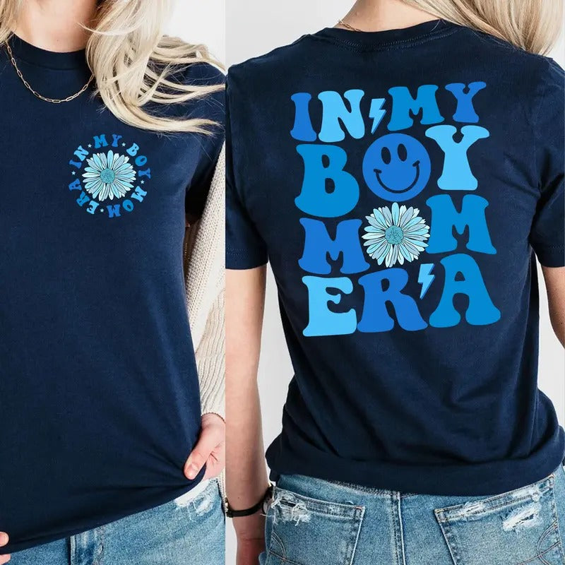 In My Boy Mom Era Shirt | Boy Mom Shirt | Pregnancy Reveal Shirt | Baby Shower Gift | Gender Reveal Gift | Cute Mom Shirt...